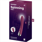 SATISFYER - SPINNING VIBE 1 VIBRATOR G-SPOT ROTATOR RED