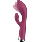 SATISFYER - SPINNING RABBIT 1 CLITORAL AND G-SPOT STIMULATION RED
