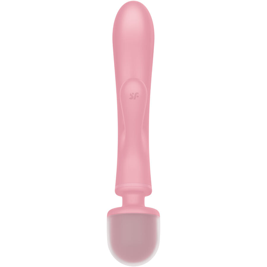 SATISFYER - TRIPLE LOVER PINK RABBIT VIBRATING MASSAGER