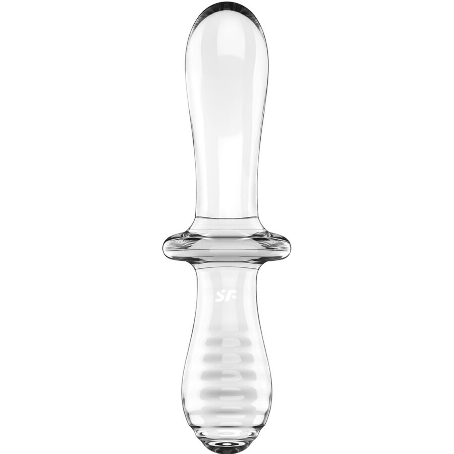 SATISFYER - TRANSPARENT CRYSTAL DOUBLE DILDO