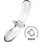 SATISFYER - DOUBLE GODEMICHET EN CRISTAL TRANSPARENT