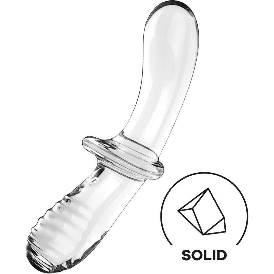 SATISFYER - TRANSPARENT CRYSTAL DOUBLE DILDO