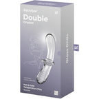 SATISFYER - DOUBLE GODEMICHET EN CRISTAL TRANSPARENT