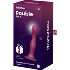 SATISFYER - GARNET DOUBLE BALL SILICONE DILDO