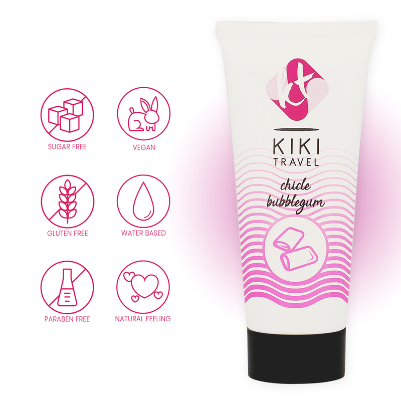 KIKÍ TRAVEL - LUBRIFIANT À LA GOMME À LA FRAISE 50 ML