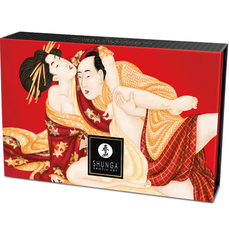 SHUNGA - EDIBLE STRAWBERRY MASSAGE POWDER KIT