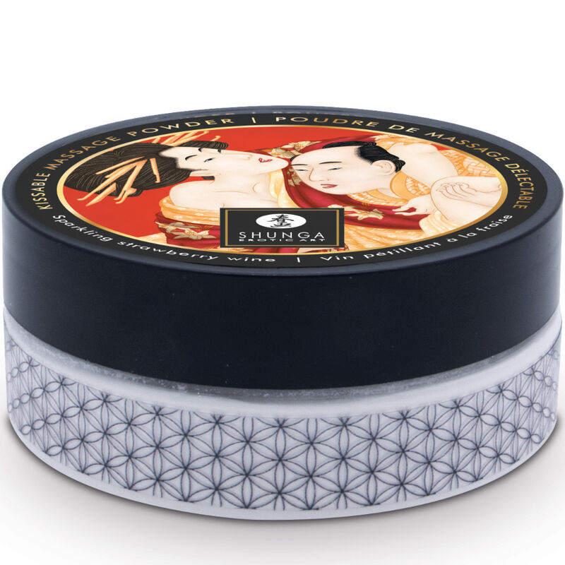 SHUNGA - EDIBLE STRAWBERRY MASSAGE POWDER KIT
