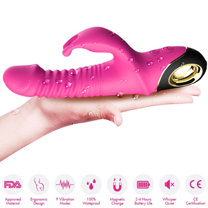 ARMONY - VIBRATEUR EN FORME DE LAPINS FUCHSIA ZING