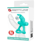 PRETTY LOVE - ANNEAU VIBRANT FIGUE VERTE LAPIN