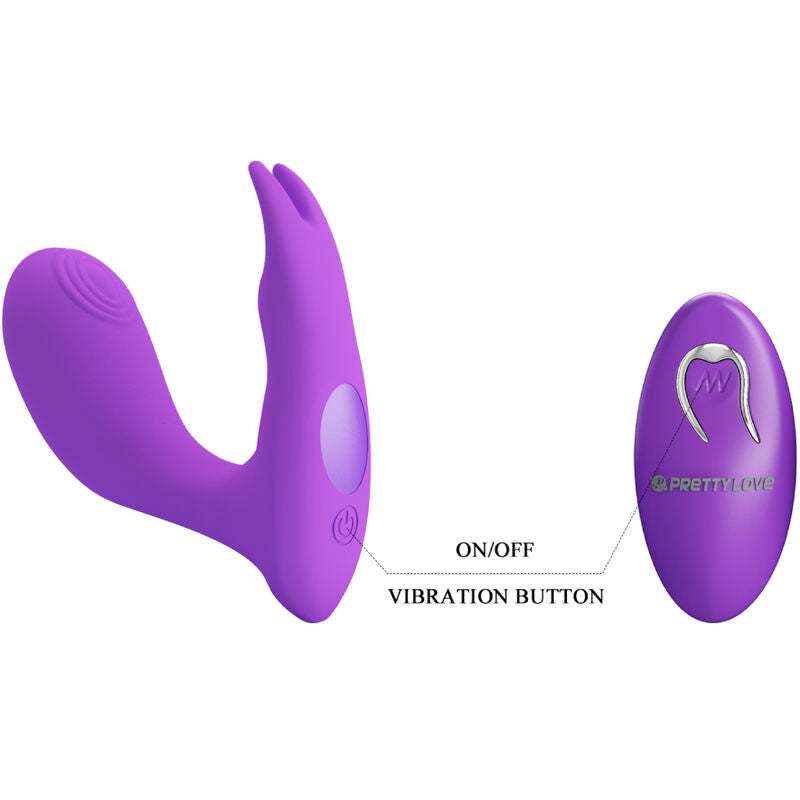 PRETTY LOVE - IDABELLE REMOTE CONTROL VIBRATION AND PULSATION PURPLE