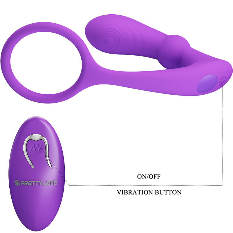 PRETTY LOVE - WARREN RING AND PURPLE ANAL VIBRATOR