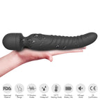 ARMONY - MISSION MASSAGER AND VIBRATOR WITH HEAT EFFECT, BLACK