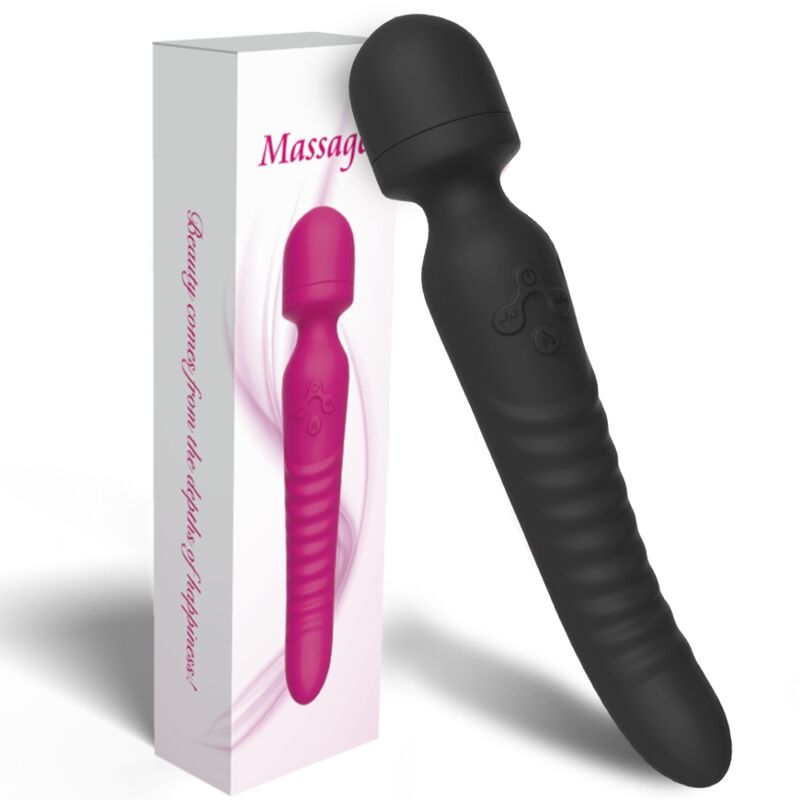 ARMONY - MISSION MASSAGER AND VIBRATOR WITH HEAT EFFECT, BLACK