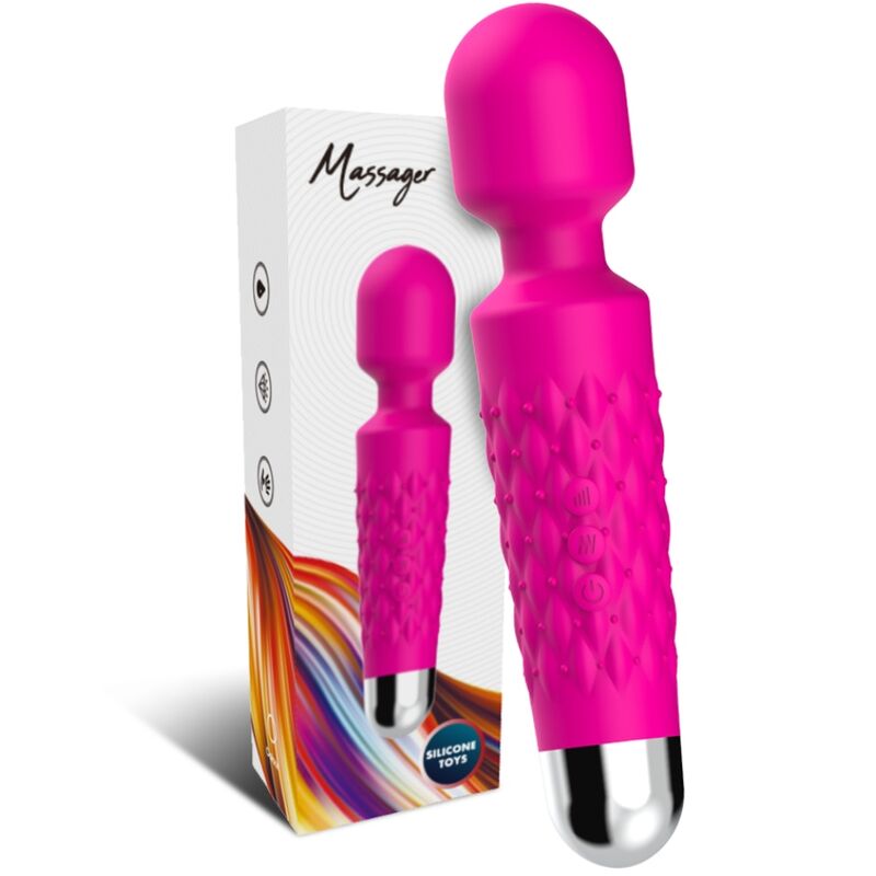 ARMONY - SUPER FLEXIBLE POSTMAN HEAD MASSAGER AND VIBRATOR IN FUCHSIA