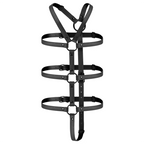 FETISH SUBMISSIVE BONDAGE - ADJUSTABLE TORSO AND ARM HARNESS