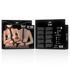 FETISH SUBMISSIVE BONDAGE - BODY RESTRAINT SET WITH COLLAR AND CUFFS