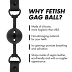 FETISH SUBMISSIVE BONDAGE - BALL GAG IN SILICONE TRASPIRANTE