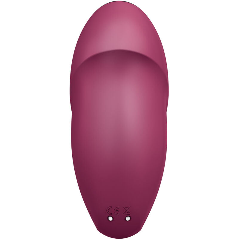 SATISFYER - TAP &amp; CLIMAX 1 VIBRATEUR ROUGE À PORTER