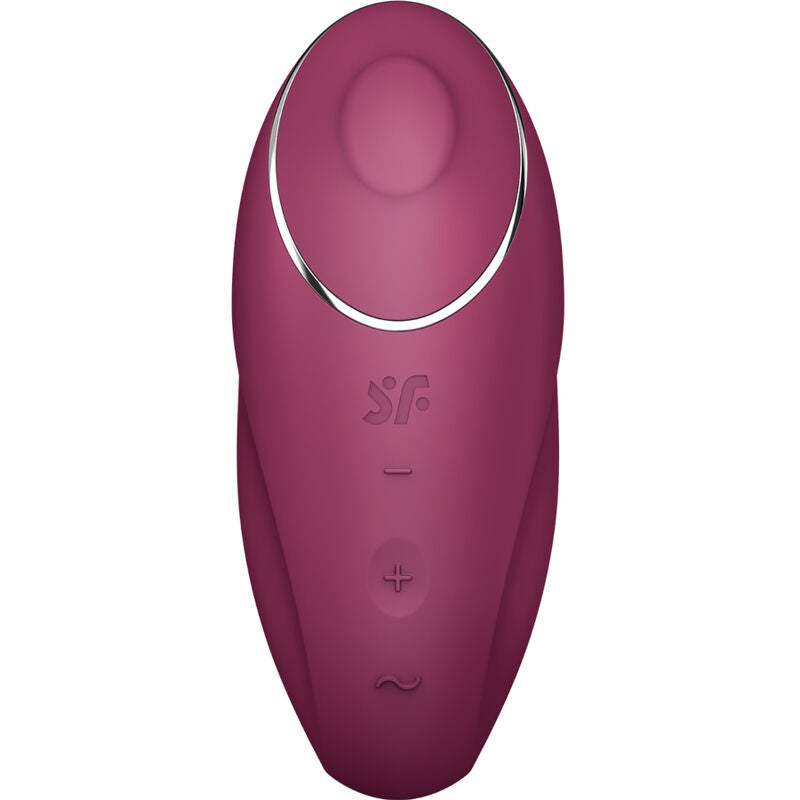 SATISFYER - TAP &amp; CLIMAX 1 VIBRATEUR ROUGE À PORTER