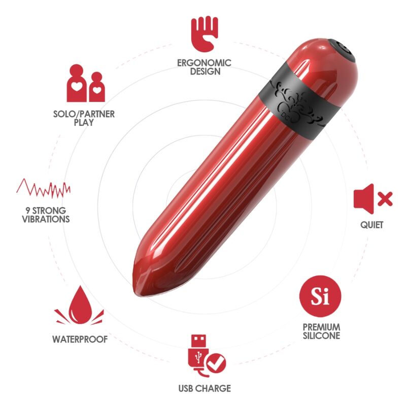 ARMONY - ROCKET BULLET VIBRATOR WITH REMOTE CONTROL, FUCHSIA