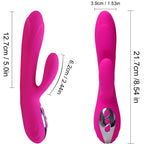 ARMONY - VIBRATEUR ET STIMULATEUR FLEXIBLE À EFFET CHAUD, FUCHSIA