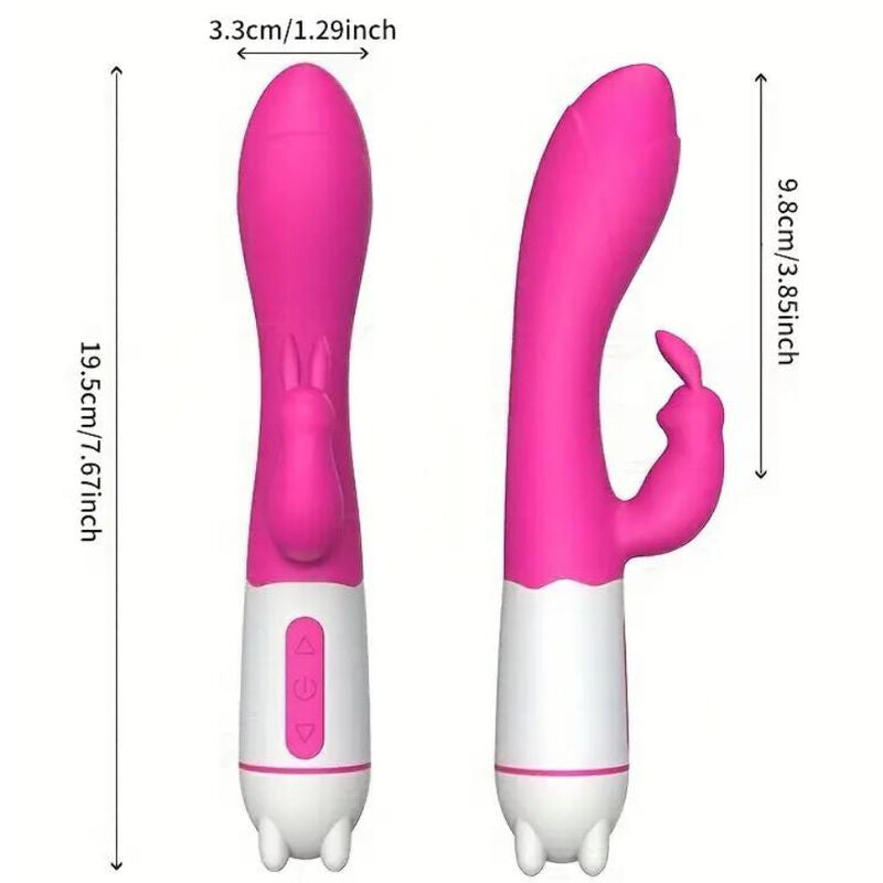 ARMONY - VIBRATEUR ET STIMULATEUR LAPIN FUCHSIA JOYEUX