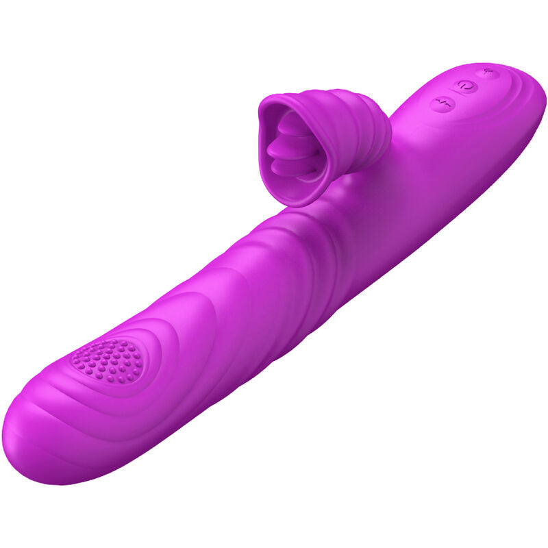 ARMONY - ANGELIA VIBRATEUR MULTIFONCTIONNEL AVEC EFFET CHAUFFANT STIMULANT ET LANGUE VIOLETTE