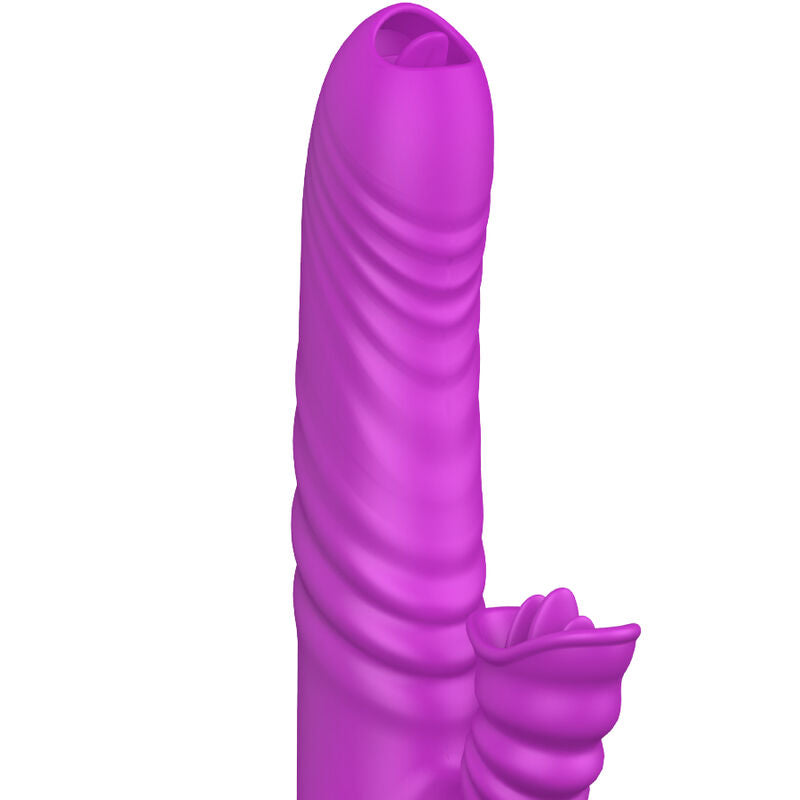 ARMONY - ANGELIA VIBRATEUR MULTIFONCTIONNEL AVEC DOUBLE LANGUE VIOLETTE ET EFFET CHAUFFANT