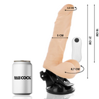BASECOCK - NATURAL REMOTE CONTROL ARTICULATING VIBRATOR 21 CM -OR- 5 CM