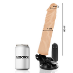 BASECOCK - REALISTIC VIBRATOR WITH NATURAL REMOTE CONTROL 21 CM -OR- 4 CM