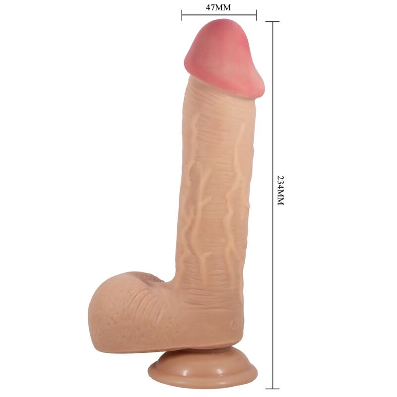 PRETTY LOVE - REALISTIC SLIDING SKIN SERIES DILDO WITH SLIDING SUCTION CUP OF THE SKIN FLESH 23.4 CM