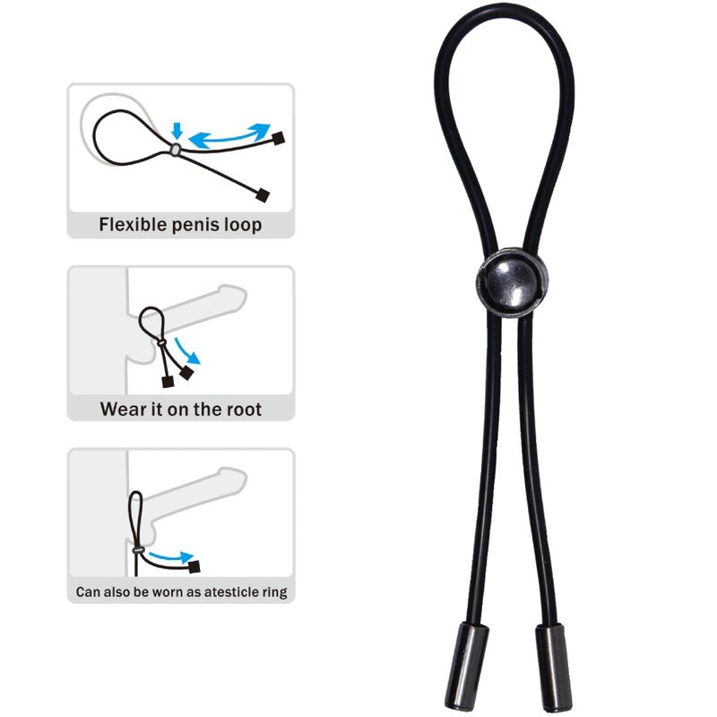 JOLI AMOUR - ANNEAU PÉNIS ET TESTICULES AVEC CORDON