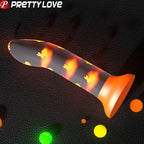 PRETTY LOVE - NIGHTFALL MAGIC DILDO WITHOUT VIBRATIONS BRIGHT ORANGE