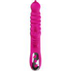 ARMONY - VIBRATEUR MULTIFONCTIONNEL À DOUBLE LANGUE EN FORME DE LAPIN AVEC EFFET CHAUFFANT (FUCHSIA)