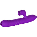 ARMONY - FULLY G-SPOT RABBIT VIBRATOR WITH STIMULATING HEAT EFFECT AND PURPLE TONGUE