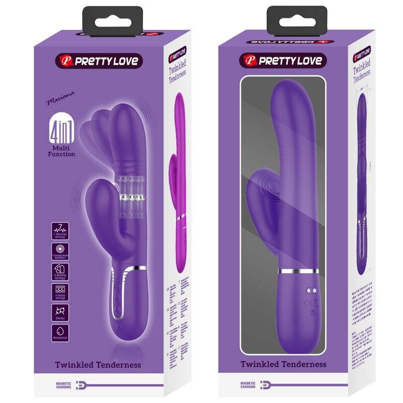 PRETTY LOVE - VIBRATEUR FONCTIONNEL VIOLET POUR POINT G