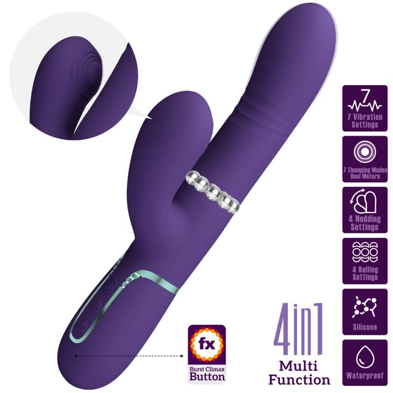 PRETTY LOVE - VIBRATEUR FONCTIONNEL VIOLET POUR POINT G