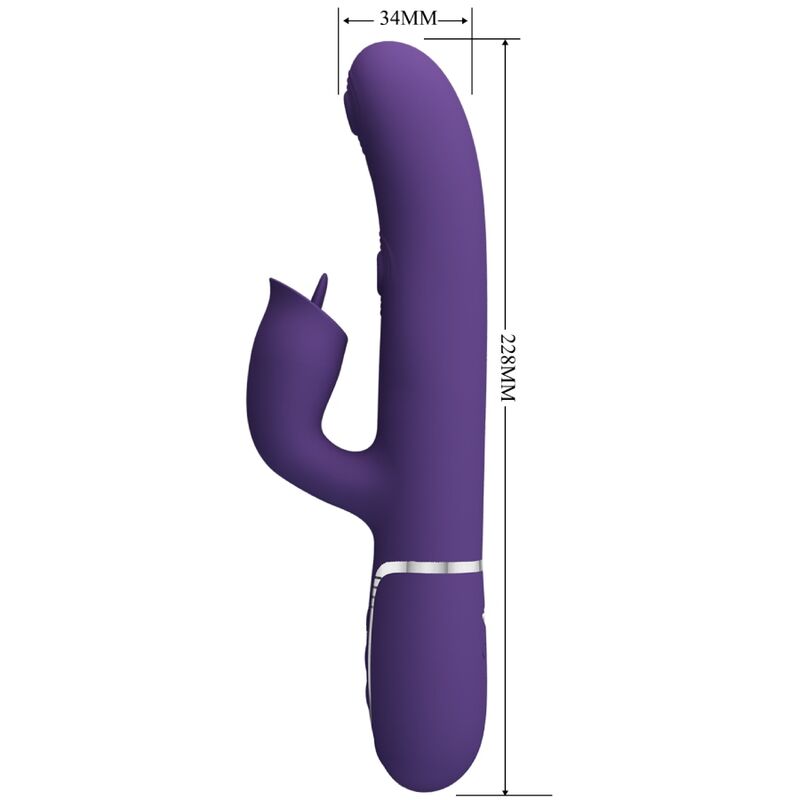 PRETTY LOVE - RABBIT VIBRATOR WITH PURPLE LICK