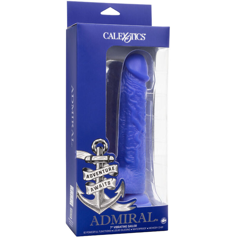 CALEXOTICS - VIBRATEUR RÉALISTE ADMIRAL SAILOR BLUE