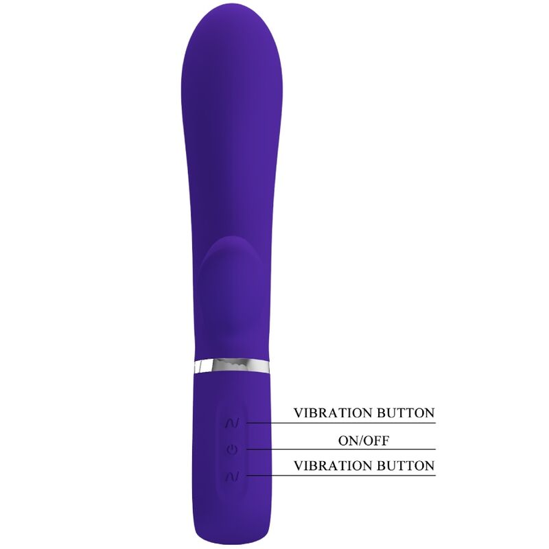 PRETTY LOVE - VIBRATEUR MULTIFONCTIONNEL POINT G THOMAS PURPLE
