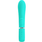 PRETTY LOVE - VIBRATEUR MULTIFONCTIONNEL POINT G THOMAS, VERT AQUA