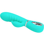 PRETTY LOVE - VIBRATEUR MULTIFONCTIONNEL POINT G PRESCOTT, VERT AQUA