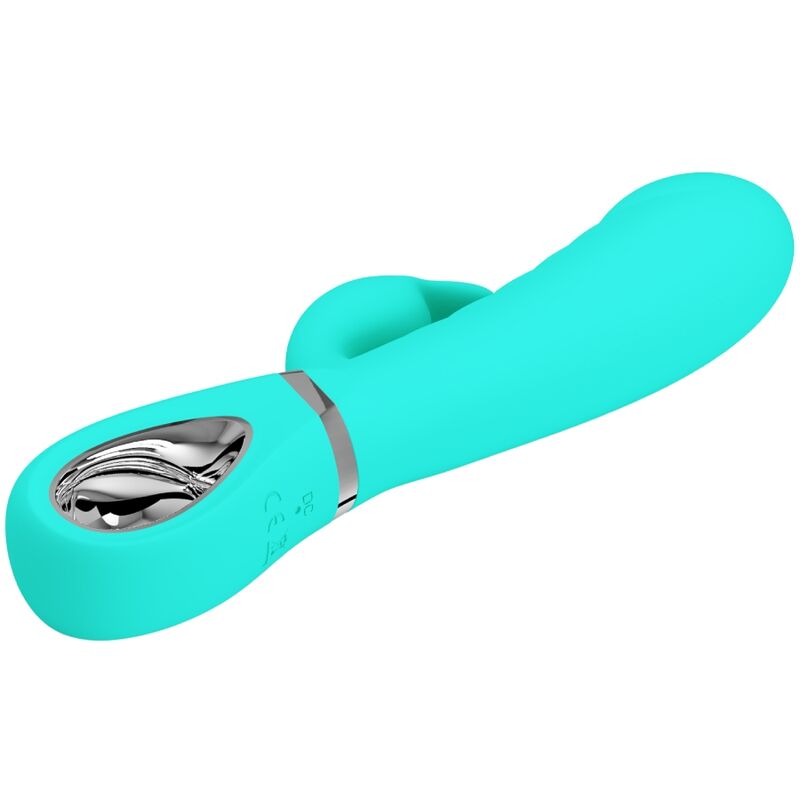 PRETTY LOVE - VIBRATEUR MULTIFONCTIONNEL POINT G PRESCOTT, VERT AQUA