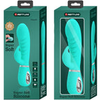 PRETTY LOVE - VIBRATEUR MULTIFONCTIONNEL POINT G PRESCOTT, VERT AQUA