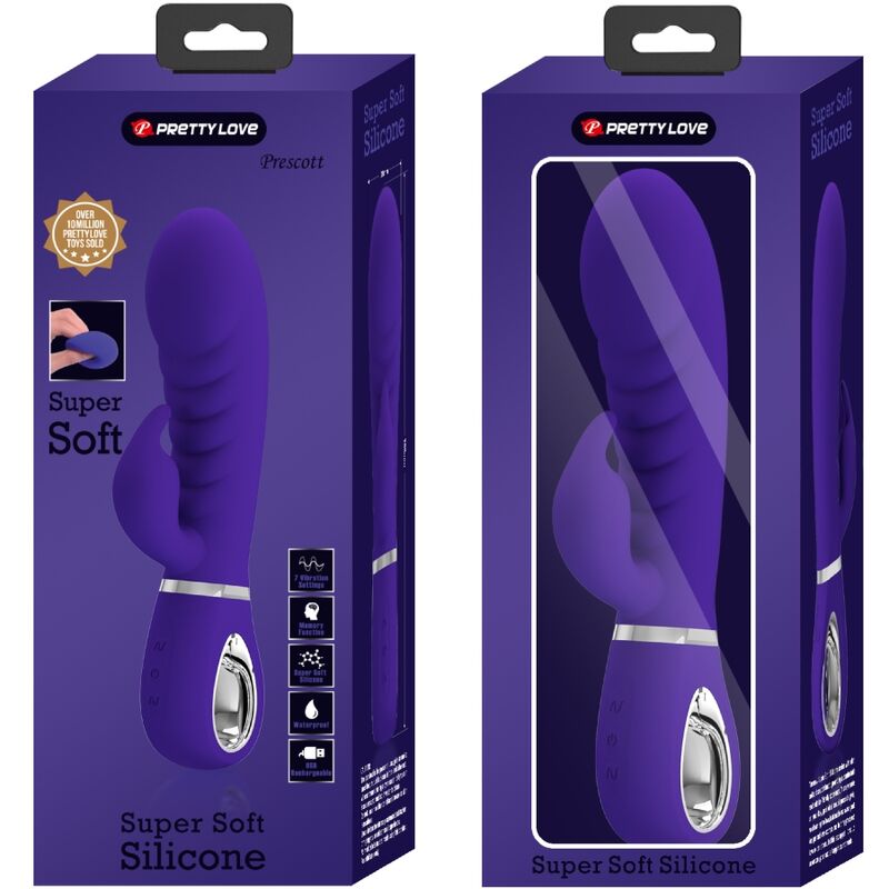 PRETTY LOVE - VIBRATEUR FONCTIONNEL POINT G PRESCOTT VIOLET