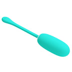 PRETTY LOVE - JULIUS WATERPROOF-RECHARGEABLE VIBRATING EGG, AQUA GREEN