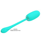 PRETTY LOVE - JULIUS WATERPROOF-RECHARGEABLE VIBRATING EGG, AQUA GREEN