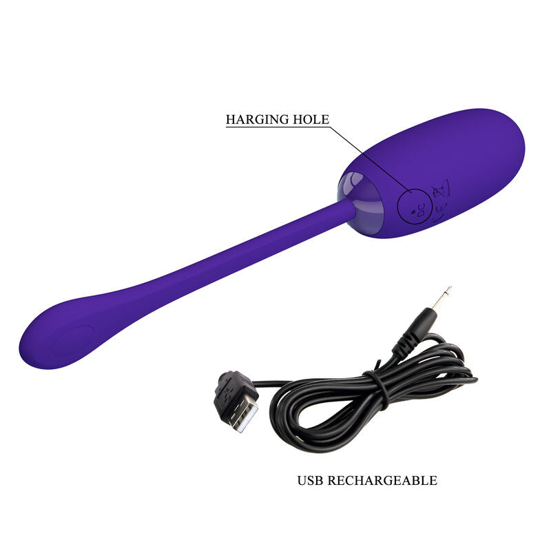 JOLIE AMOUR - ŒUF VIBRANT ÉTANCHE ET RECHARGEABLE JULIUS VIOLET
