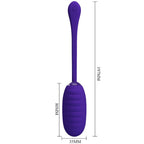PRETTY LOVE - KIRK PURPLE RECHARGEABLE VIBRATING EGG