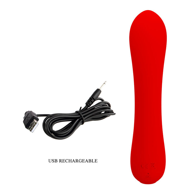JOLI AMOUR - VIBRATEUR RECHARGEABLE PRESCOTT ROUGE